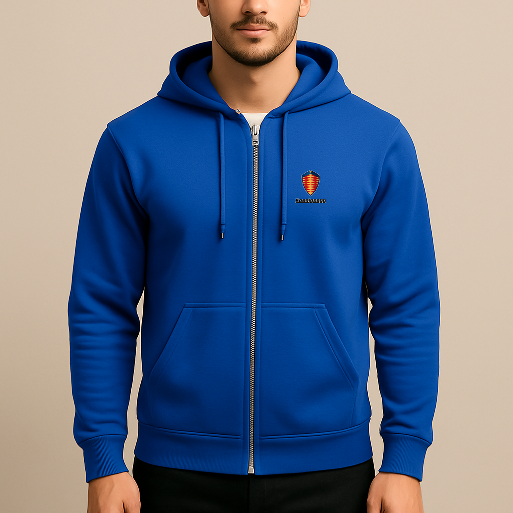 Men’s Koenigsegg Car Zipper Hoodie